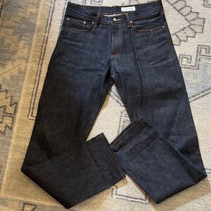 Gustin Selvedge Men's Dark Indigo Straight Fit Jeans